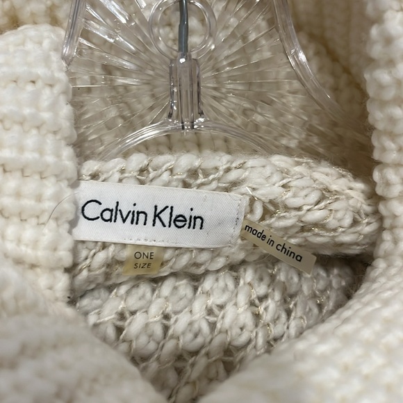 Calvin Klein turtle neck poncho, O/S , preloved gently used - Picture 3 of 3